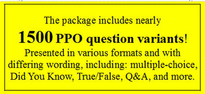 Study questions CA PPO examination
